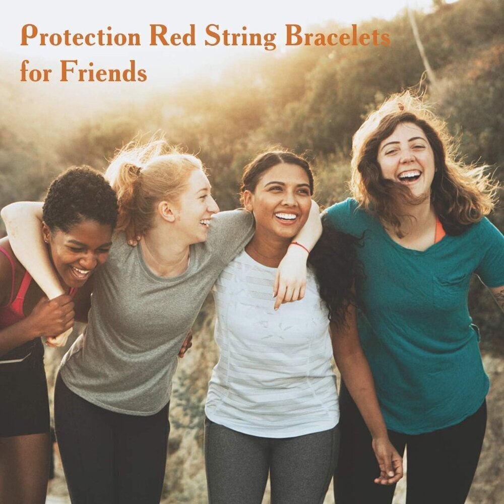 Red String Bracelet 7 Knots Good Luck Protection Gift Adjustable Thread - Picture 7 of 7